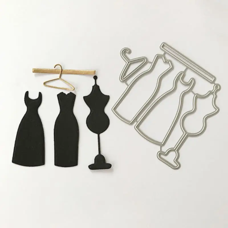 Вешалка для платья металлические Вырубные штампы искусственная бумажная карта