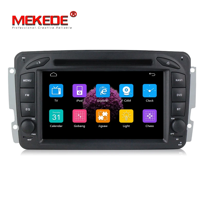 MEKEDE 2din 7 дюймов машинный DVD проигрыватель для Mercedes Benz W209 W203 W168 м мл W163 W463 виано W639