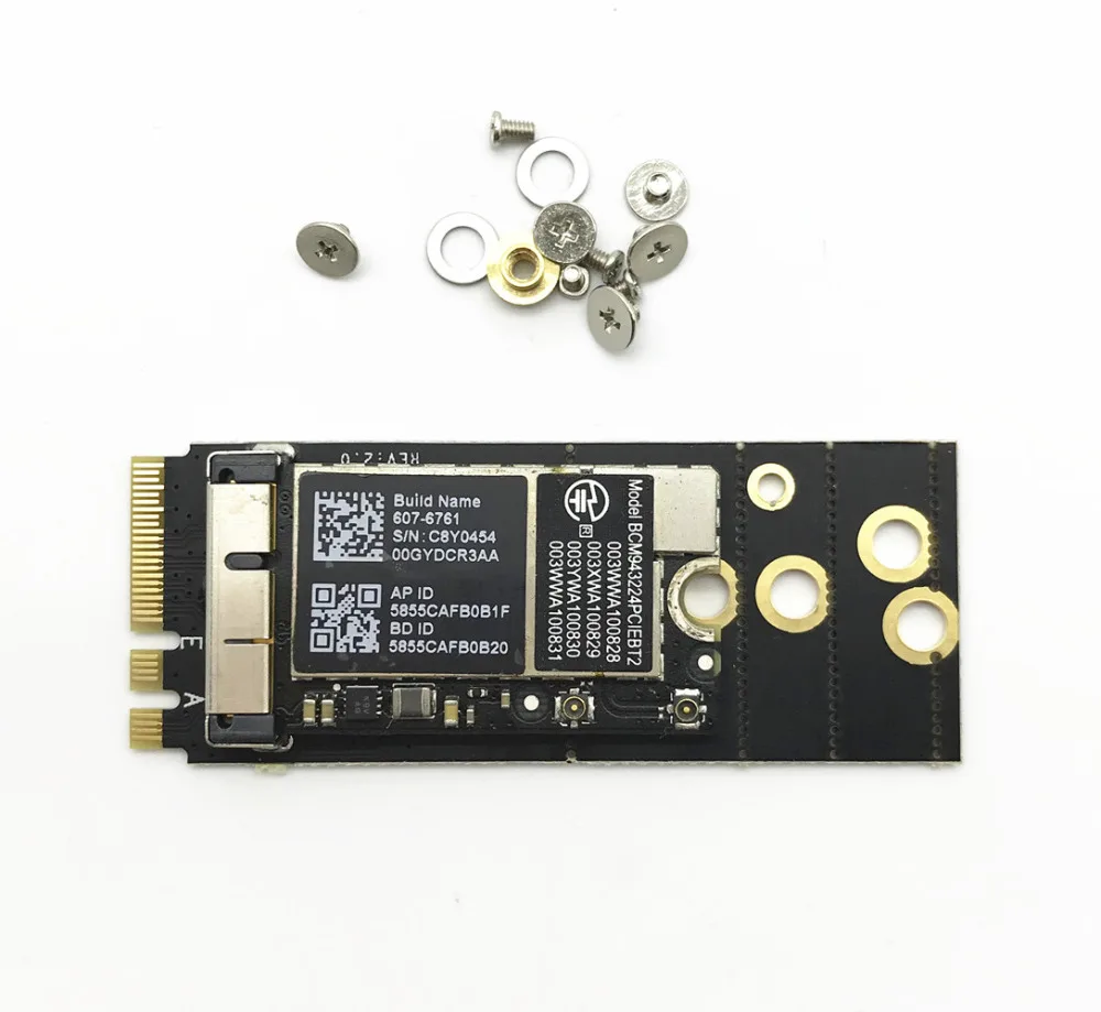 Broadcom bcm94 3224pciebt2 300 Мбит/с Bluetooth 4 0 NGFF M.2 ключ A/E карта + антенны для Mac OS Hackintosh|broadcom