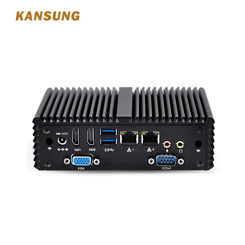 Bestellen Mini PC Celeron J3060 Fanless 2 Lan 3 Display COM X86 Linux Als Firewall Router Motherboards Micro Computer Günstige Mini PC