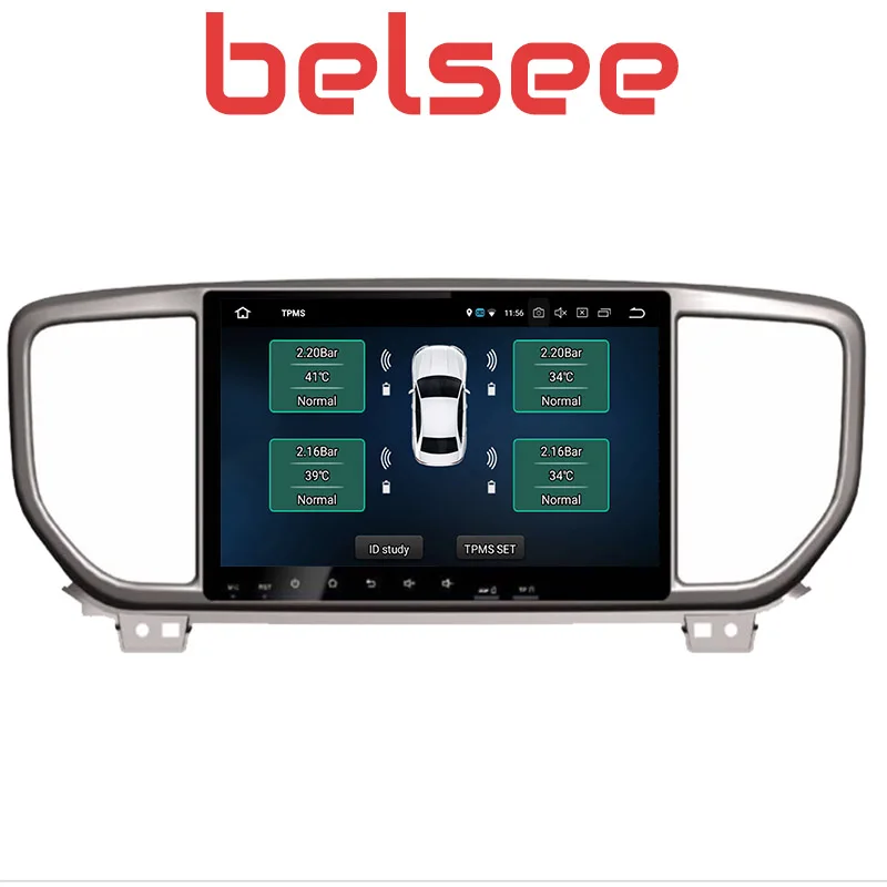 Автомагнитола Belsee 9 "IPS сенсорный экран Восьмиядерный Android 8 0 2 Din стерео радио DVD