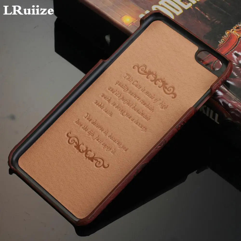 Тонкий чехол lruize из натуральной коровьей кожи для iPhone 8 7 6 s/Plus 5S SE 3D страшные