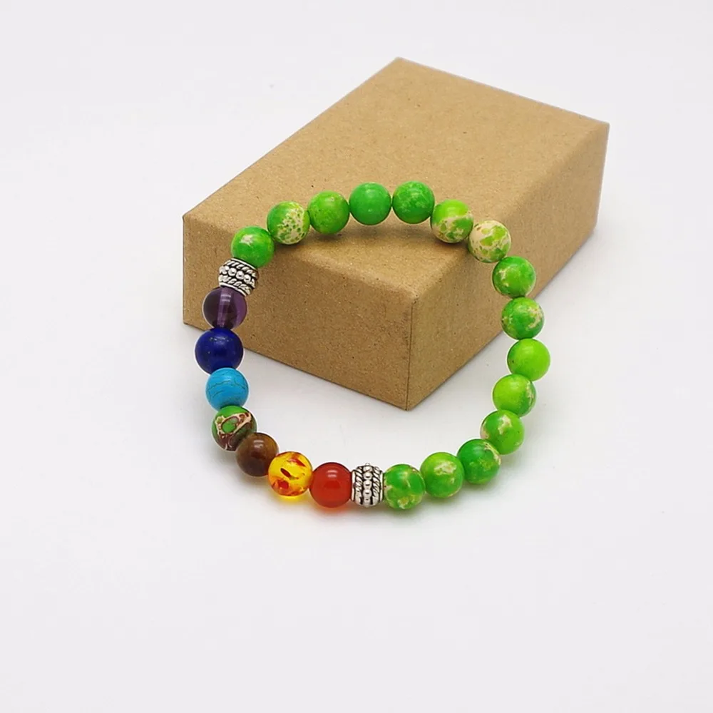 Женский 7 Чакра браслет рейки исцеляющая балансировка энергетическая Йога