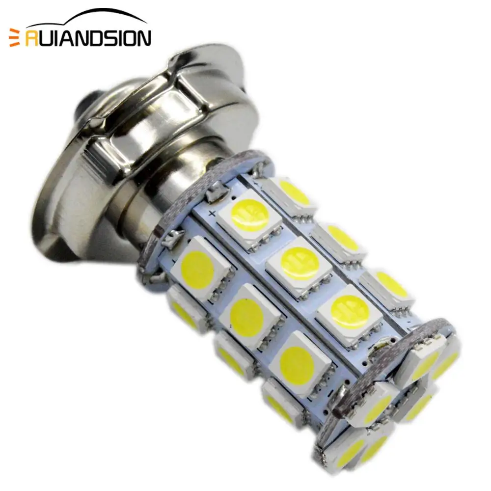 1x8 W P26S мотоциклетная Светодиодная лампа 6V 12V 10 30V фары Передняя ATV мопельная для Honda