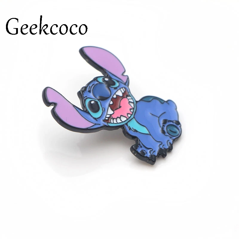 Stitch Lilo Jumba Jookiba цинковый сплав булавки для галстука значки para рубашка сумка Одежда Кепка рюкзак броши для обуви Значки украшения J0082