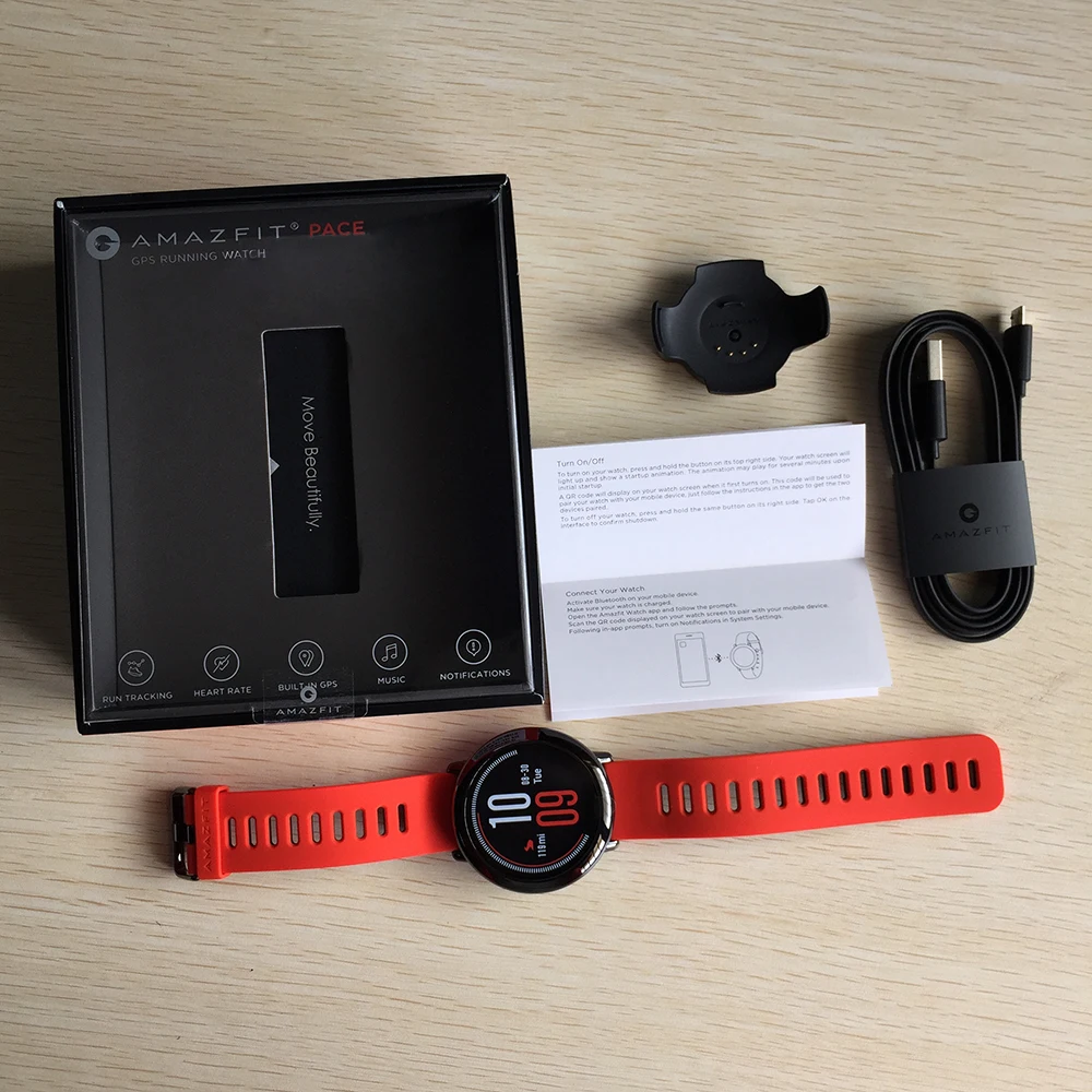 Huami Amazfit PACE gps беговые умные часы фитнес-трекер 5 дней Время работы от аккумулятора пульсометр мониторинг сна воспроизведение музыки Смарт-часы
