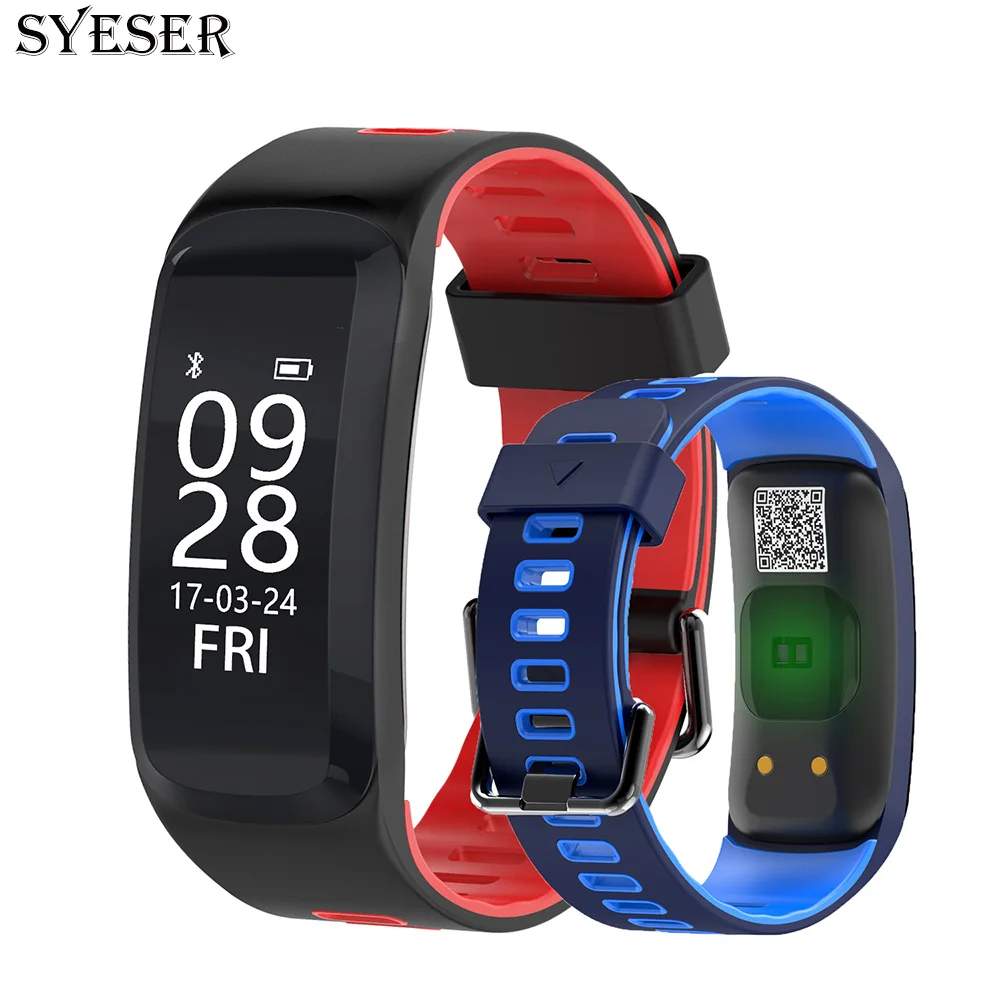 SYESER new F4 Smart Bracelet waterproof Blood Pressure Oxygen Heart Rate Monitor Smartband Fitness Wristband pk xiomi mi band 2 |