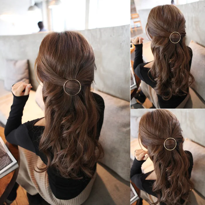 Metal Ponytail Holder with Different shape Hairclips women hair accessories for a half-up hairstyle | Scrunchie