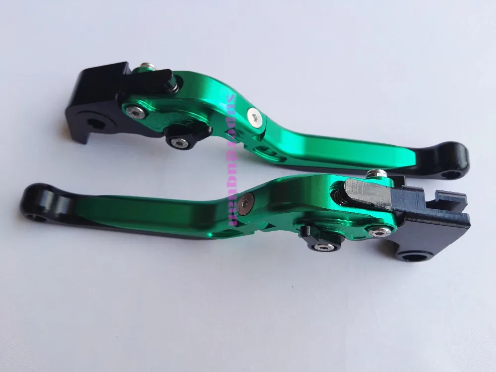 Складной выдвижной тормоз для мотоцикла с ЧПУ зеленый рычаг Yamaha YZF R1 2009 2010 2011 2012 2013