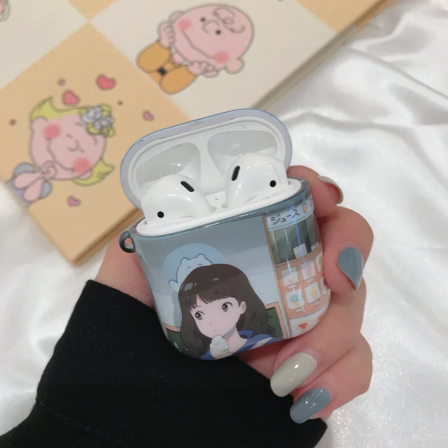 4B Чехол для AirPods, Чехол Air pods, Роскошный чехол, чехол для Airpod, чехол для Apple Air Pods, 1, 2, вкладыши, зарядная коробка, Funda Etui - Цвет: 4B