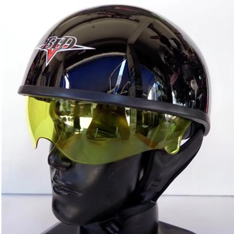 Бесплатная доставка 2015 новый Германия шлем MOTO открытым лицом crusie мопедов