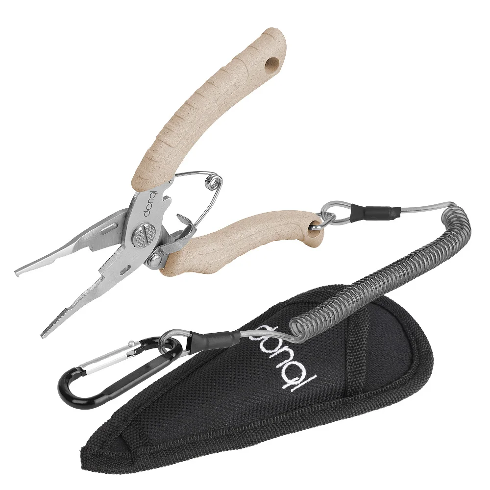 DONQL Новые многофункциональные плоскогубцы для рыбалки ножницы плетеные лески