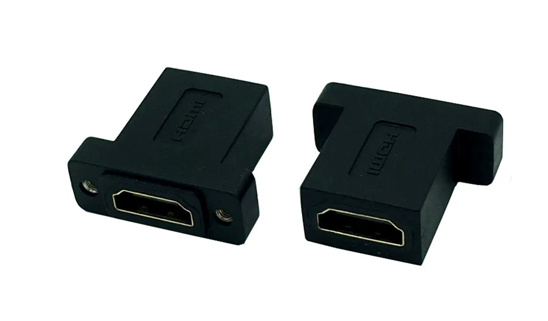 HDMI 19 pin женский с креплением на панель|female to female hdmi|hdmi hdmi femalehdmi mount |