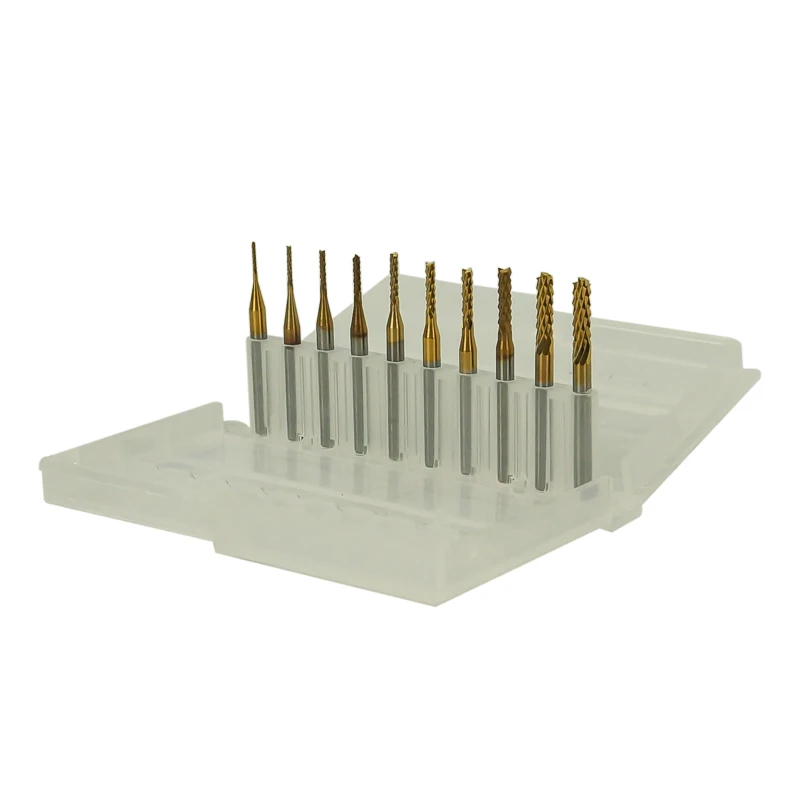 

Carbide Milling Cutter Tool Router Bits for CNC Machine 2.4mm Carbide End Mill Engraving Bits Metal Head Groove Cutter for Metal