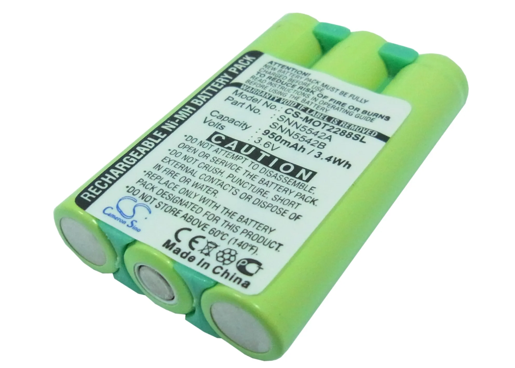 Аккумулятор Cameron Sino 950 мАч SNN5542A для Motorola M2090 T2088 T2260 T2267 T2282 T2287 T2288 T2290 T2297 T2298 T2390 V2260
