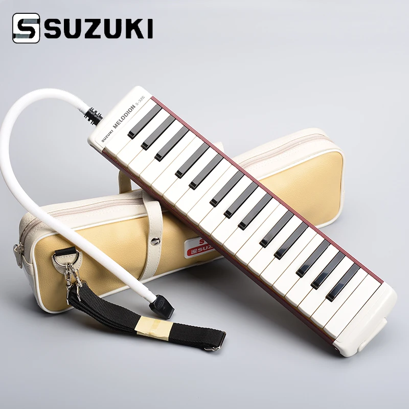 Suzuki  S-32C Soprano Melodion with Case and Mouthpiece  32 Key Melodica Professional Performance