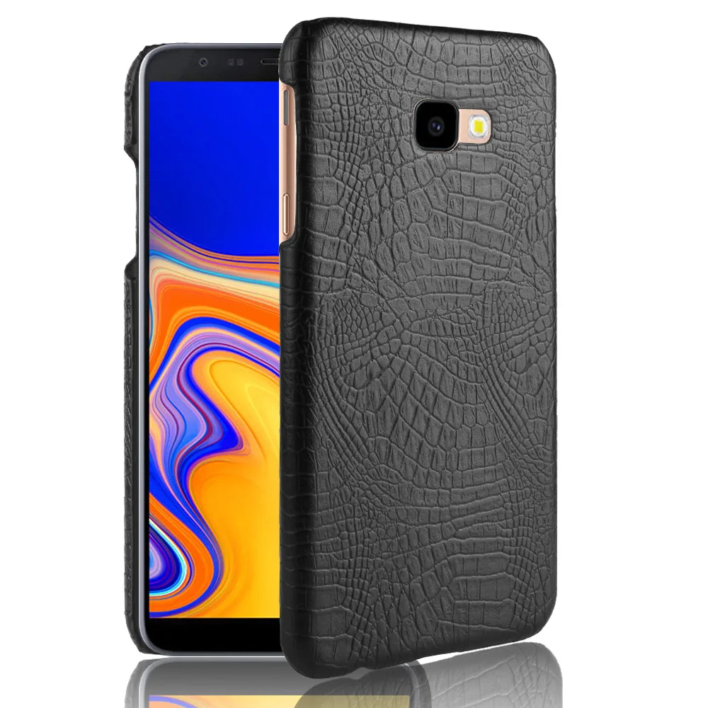 Жесткий чехол из крокодиловой кожи PU для Samsung J2 J4 Core J6 Prime J3 J8 J7 2018 DUO PRO MAX | Мобильные