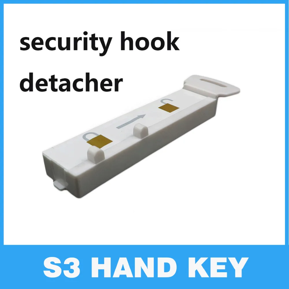 2 шт./лот S3 ручной ключ Eas Magnaetic Дисплей Крюк Detacher s3 для безопасности Стоп замок