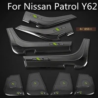 for nissan patrol y62 2011 2019 door anti kick plate anti kick pad patrol y62 interior mouldings stainless steel 304
