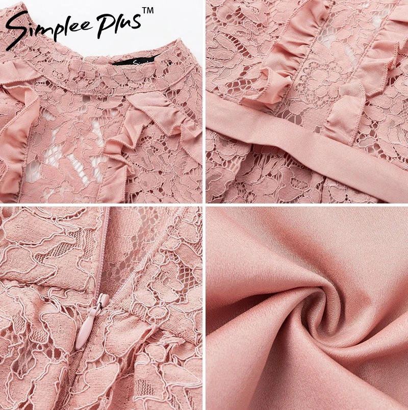 Женское кружевное платье Simplee Plus Элегантное Длинное Платье макси с длинным