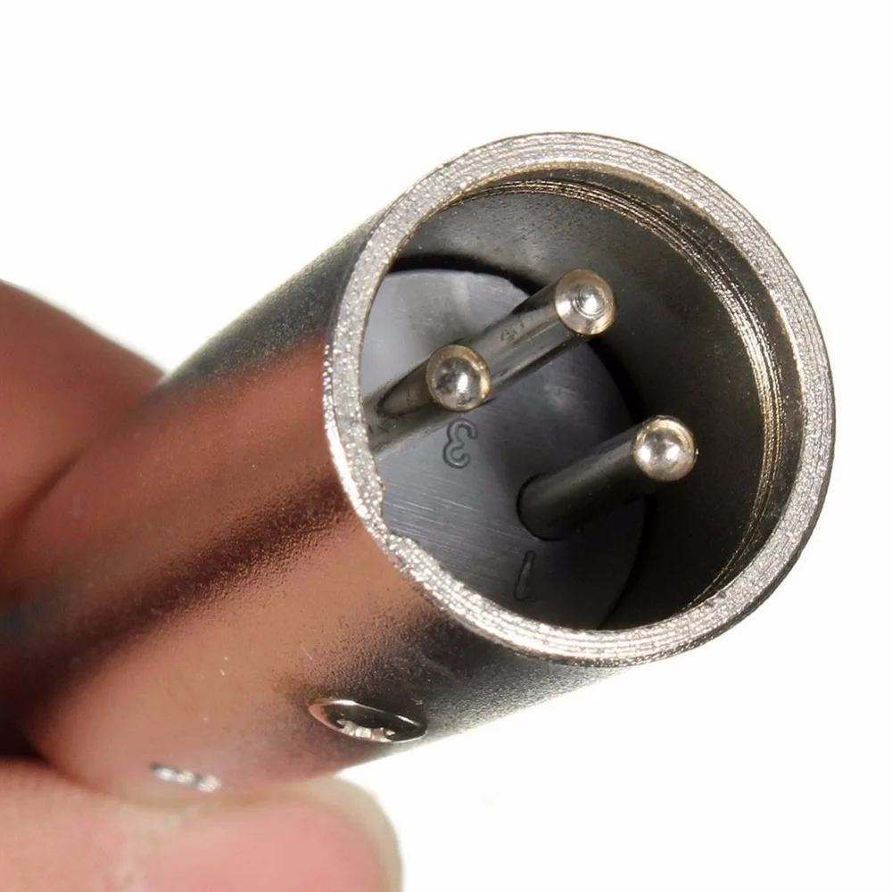Аудиоадаптер XLR с 3 контактным штекером на 1/4 дюйма 6 35/6 5 мм моно гнездовой