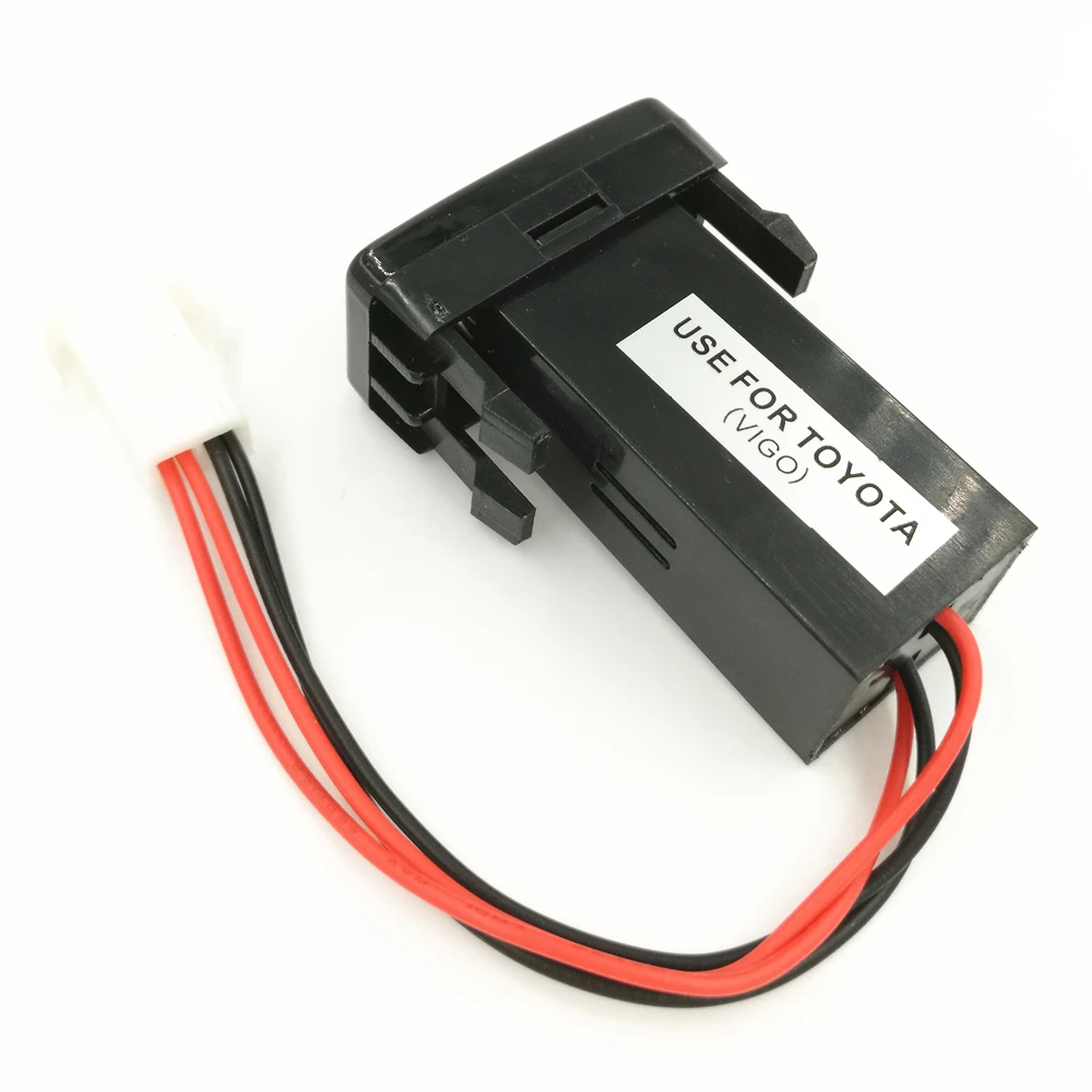 100 шт./лот двойной usb разъем для Toyota VIGO зарядка iPhone MP3 MP4 смартфона планшета ПК GPS (6