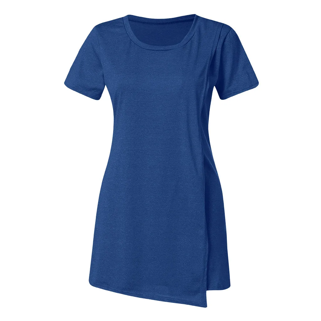 Women's Maternity Breastfeeding Tunic Short Sleeve Layered Nursing Tops Blouse Allaitement Vetement Femme 2019 Ropa Mujer | Мать и