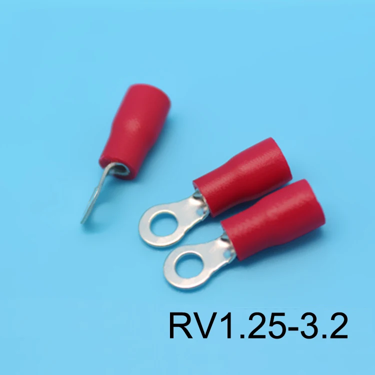 100 шт. RV1.25 изоляционное кольцо концевой изоляционный кабель проводной