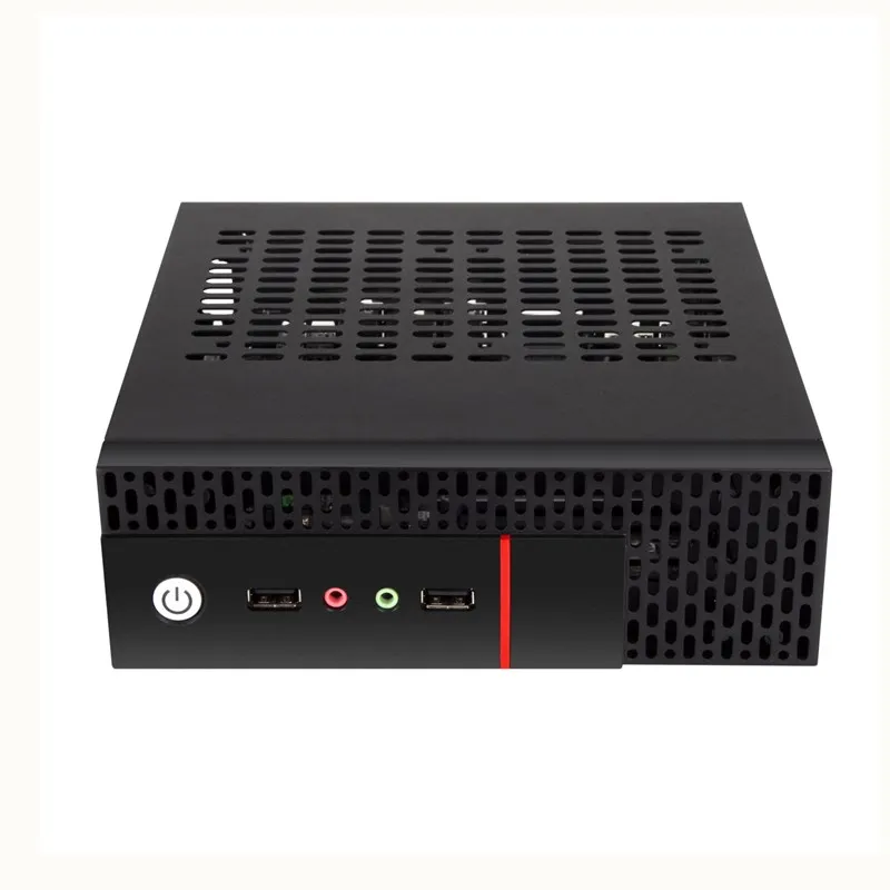 Htpc компьютерный чехол s алюминиевый корпус настольный мейнфрейм для игрового шасси DIY MINI ITX чехол тонкий ITX мини настольный пустой компьютер