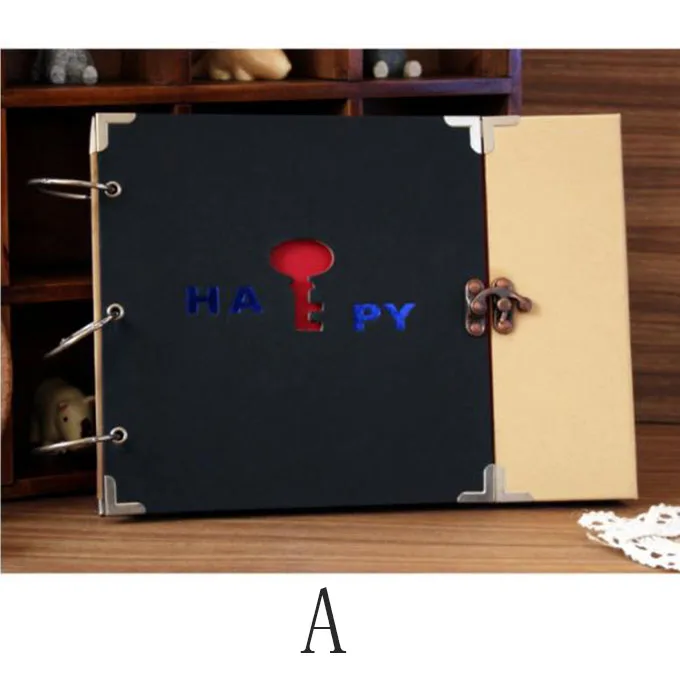 A 10 дюймов полый DIY Фотоальбом Polaroid Love Baby ручной работы креативные DIY фото для скрапбукинга альбом проторес де Канто фотоальбом - Цвет: A