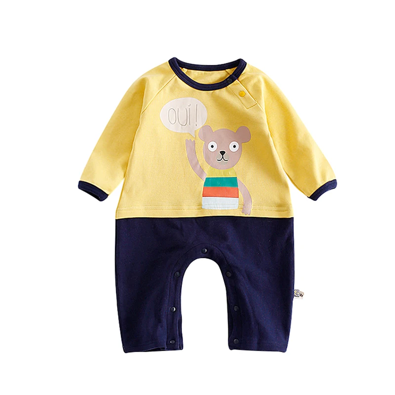 Newborn Cartoon Bear Cotton Infant Jumpsuit Long Sleeve Baby Clothing Autumn Spring Kids Rompers Children Girls Boys Clothes |