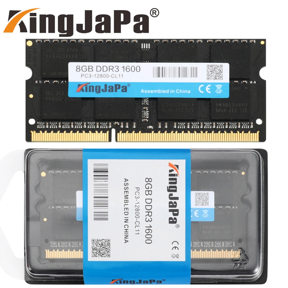 

Оперативная память для ноутбука KingJaPa DDR3L DDR3 2G 4GB 8GB 1333Mhz 1600Mhz 1066Mhz SO-DIMM 1,35 V 1,5 V 204Pin, память для ноутбука sodimm