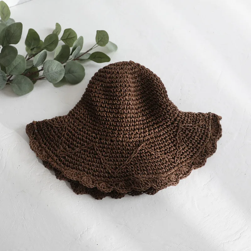 Женская Повседневная Соломенная пляжная шляпа с широкими полями для родителей и