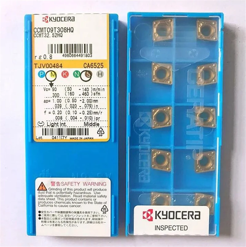 

YZ66 10pcs CCMT09T308HQ CCMT32.52HQ CA6525 Cermet Inserts New