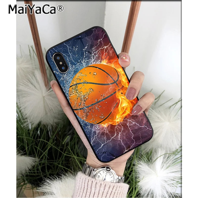 MaiYaCa баскетбольная корзина высокого качества чехол для телефона для iPhone 6S 6plus 7plus 8 8Plus X Xs MAX 5 5S XR