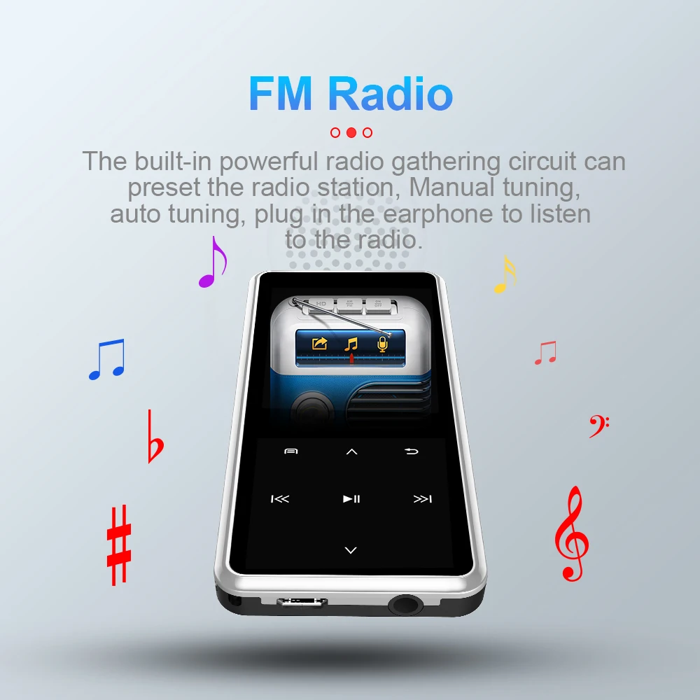 Мини Bluetooth MP3 плеер MP4 медиа магнитофон с fm радио HIFI Спорт стерео музыкальные
