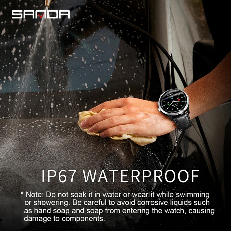 Sanda модные часы Smart Watch Для мужчин Фитнес трекер Водонепроницаемый женщин