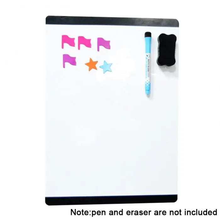 High Magnetic Board Whiteboard A4 21x30cm PVC Gift For Drawing Message Fridge Refrigerator UEJ