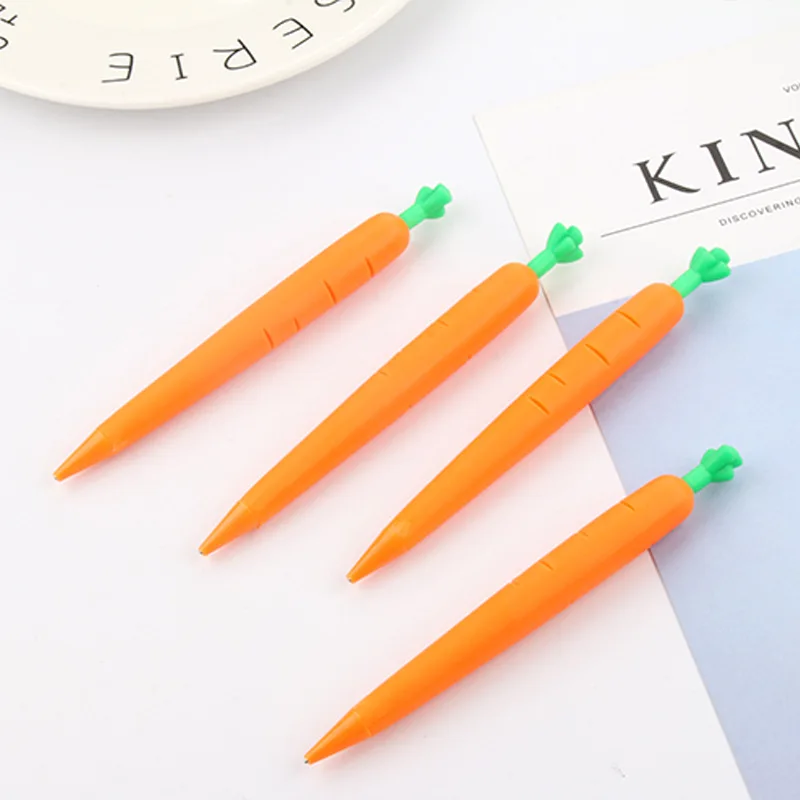 

36 pcs/lot Carrot Mechanical Pencil for writing Cute Automatic Drawing Pen School office Supplies Stationery gift