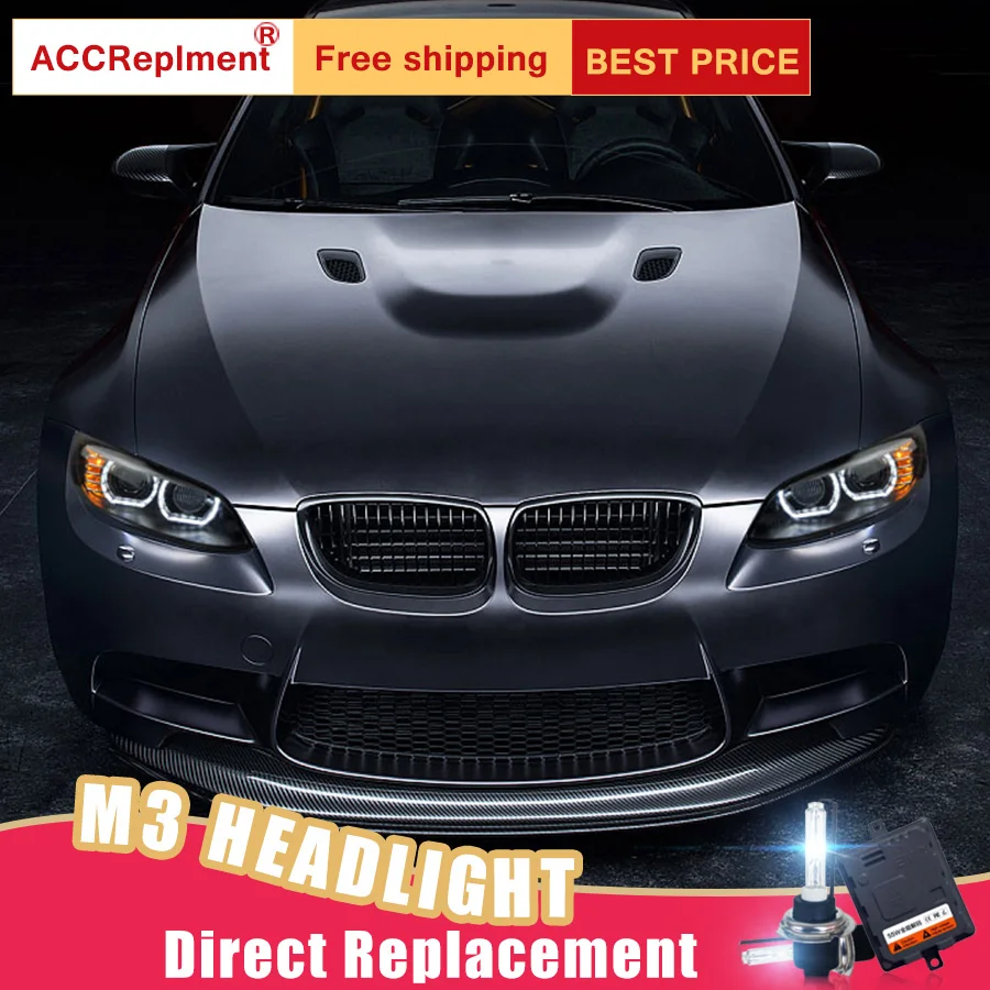 2 шт. светодиодный фары для BMW M3 E92 E93 2008 2013 Автомобильные ангельские глазки