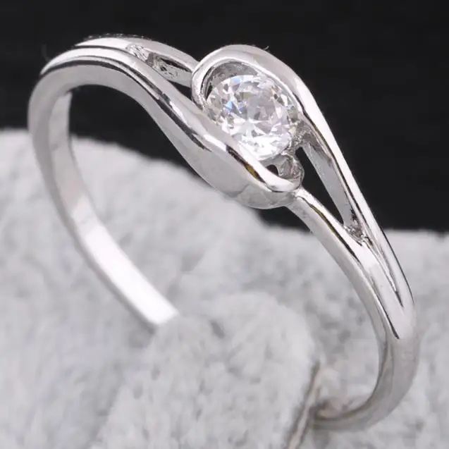 Романтический подарок модное милое женское кольцо белого и золотого цвета с