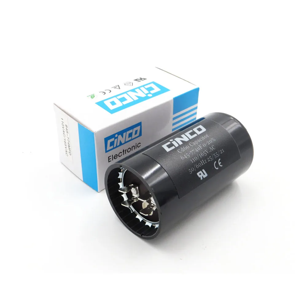 645 774 мкФ 110V 125V 165V CD60 мотор пусковые конденсаторы запуск двигателя ing mfd uf mf