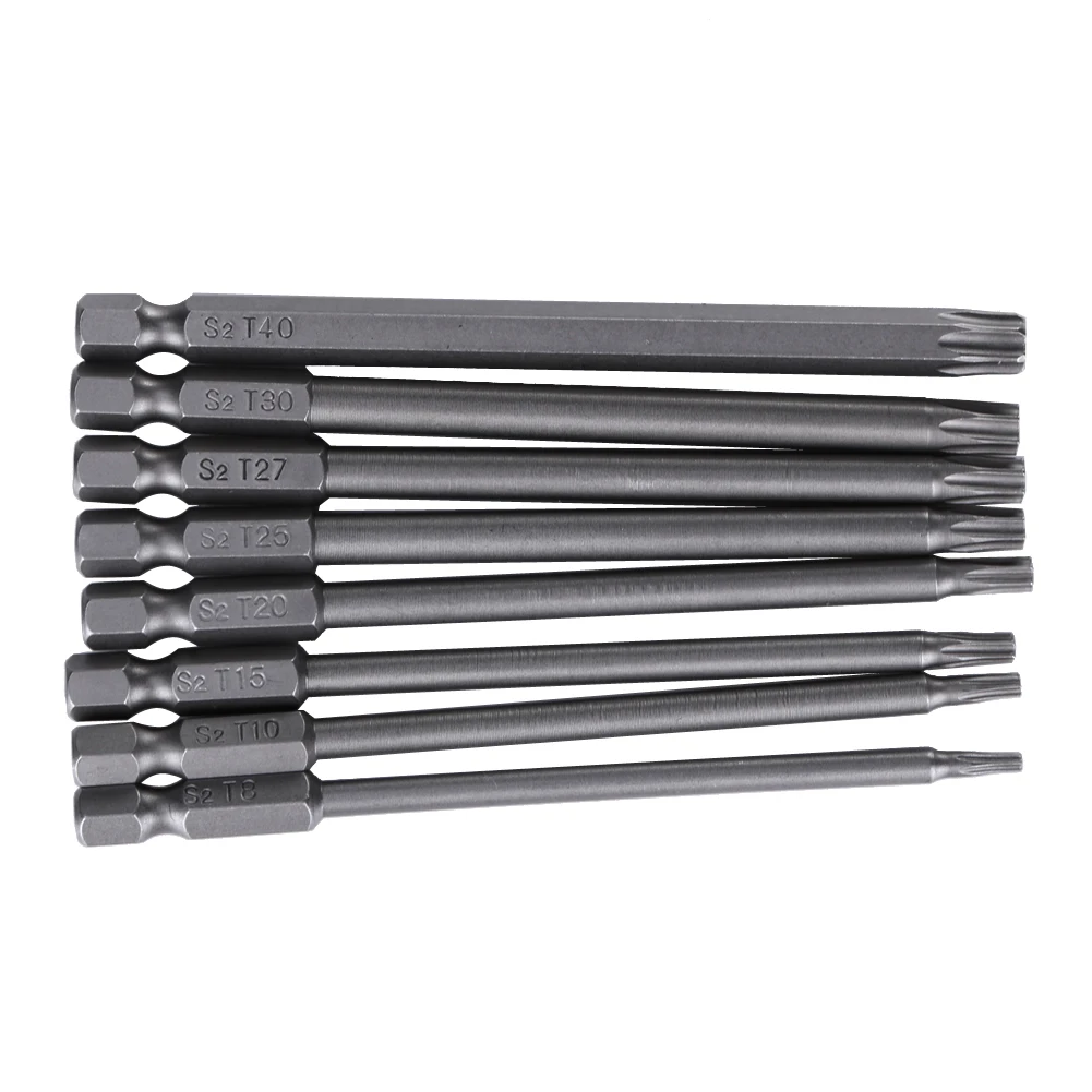 Электрическая Магнитная отвертка Torx 8 размеров 1/4 дюйма шестигранный хвостовик