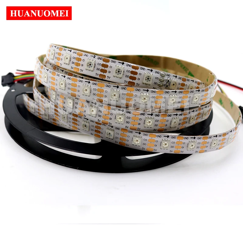 1 м 5 в 60 светодиодный s/M APA102 цифровая RGB Светодиодная лента Адресуемая 5050 SMD TV