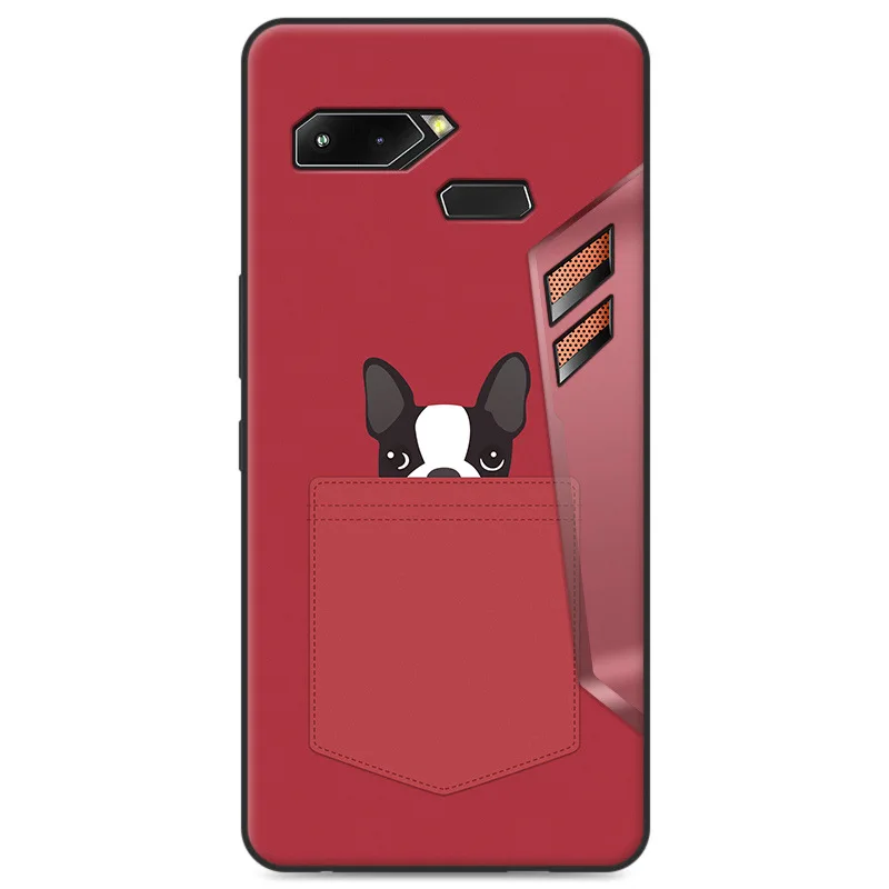 Чехол для ASUS ROG ZS600KL Z01QD, игровой чехол, мультяшный мягкий чехол для телефона, для ASUS ZS600KL Z01QD, защитный чехол, игровой чехол ROG - Цвет: Бежевый