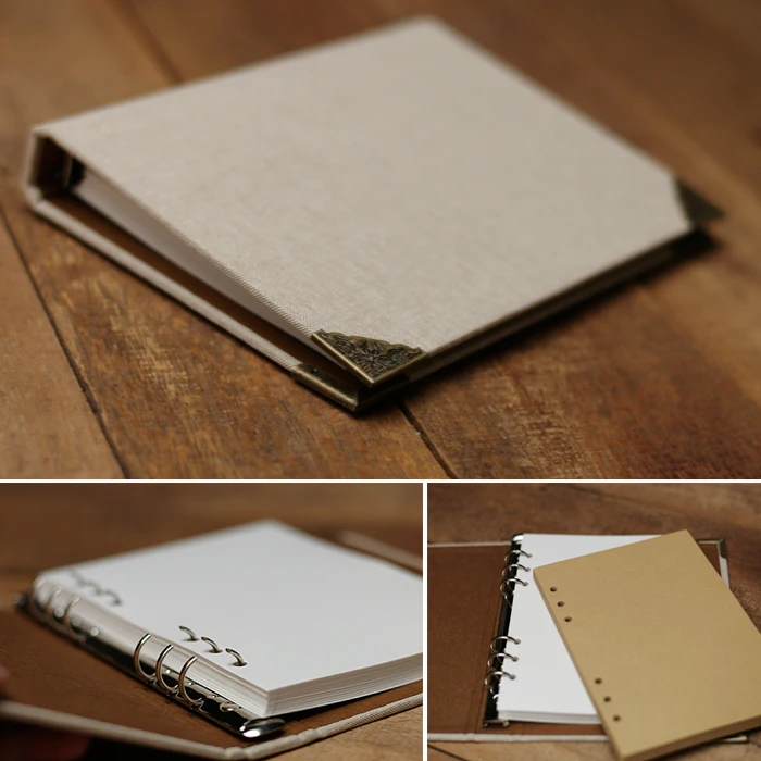 

A5 linen surface colors painted graffiti thin loose-leaf notebook with blank cover creative diary notepad wedding photo albums