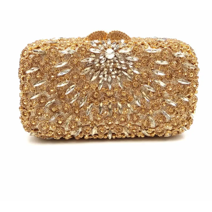 Сверкающие Серебристые/зеленые/золотистые вечерние сумки с кристаллами Женский