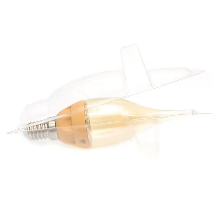 Светодиодная лампа диодная СВЕЧА НА ВЕТРУ ПРОЗРАЧНОЕ СТЕКЛО новый шокер