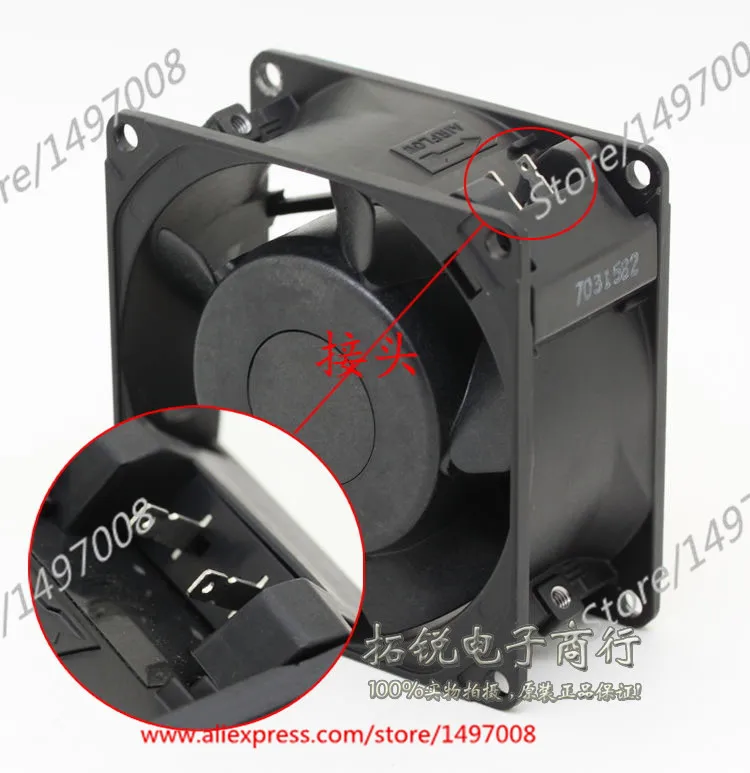 NMB MAT 3115PS 22T B30 B00 AC 220V 9W 80x80x38 мм вентилятор охлаждения сервера|square fan|server fan220v ac fan |