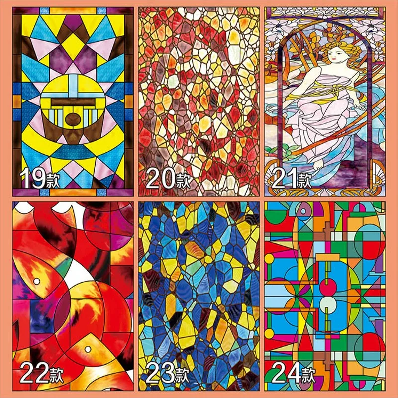 Нестандартный размер стеклянная наклейка на дверь статические цепляться церкви